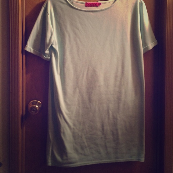 Boohoo Mint Green T-shirt Dress