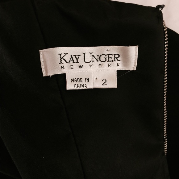 Kay Unger Black Cocktail strapless dress - Picture 4 of 4