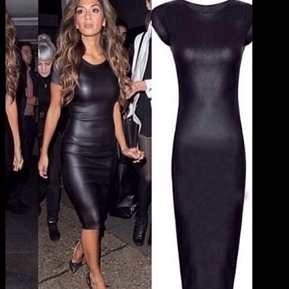 💥GREAT BUY💥Faux Leather Pencil Dress