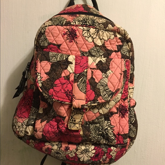Vera Bradley | Bags | Vera Bradley Mocha Rouge Backpack  display picture 2