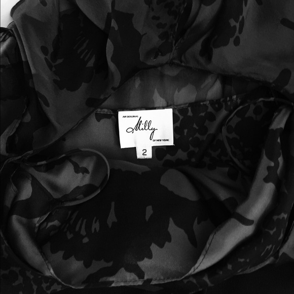 Milly silk midi cocktail dress - Picture 3 of 4