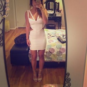 Tobi white cut out dress