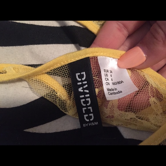 Never worn see through yellow lace tank - Picture 2 of 2