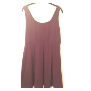 Purple sleeveless dress