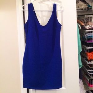 Royal blue tight dress