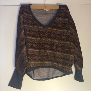 ❤️SOLD ON Ⓜ️❤️ Brown Tribal print Hippie Shirt