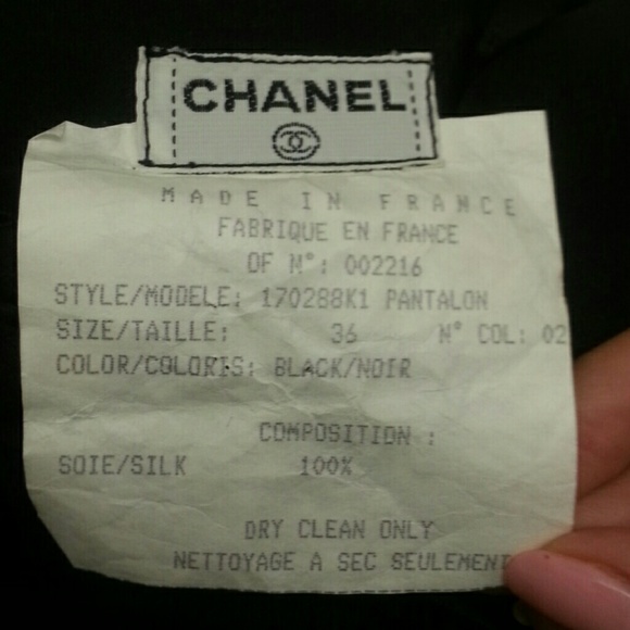 CHANEL BLACK VELVET HIGH WAIST PANT 36