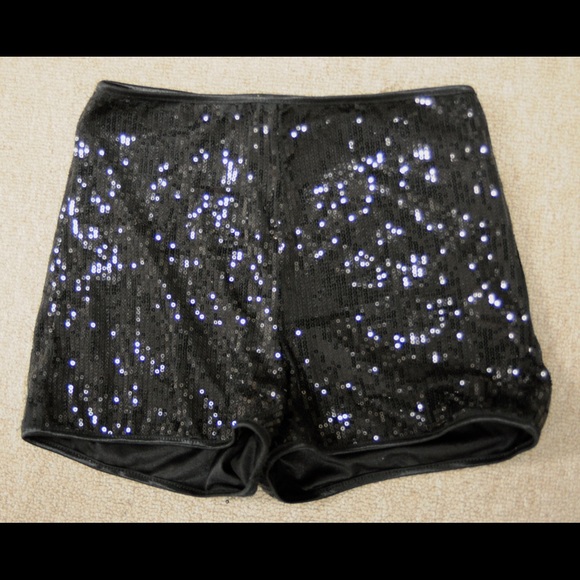 Forever 21 Sequined High-Waisted Shorts