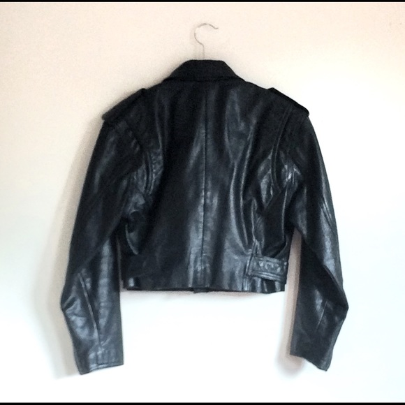 Vintage Cropped Moto Jacket - Picture 2 of 2