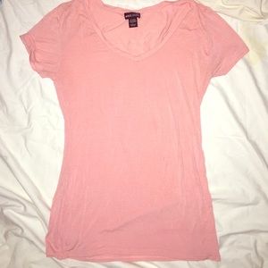 Coral v-neck t shirt