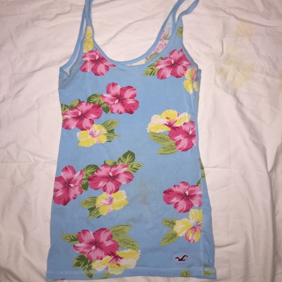 Floral Hollister tank top