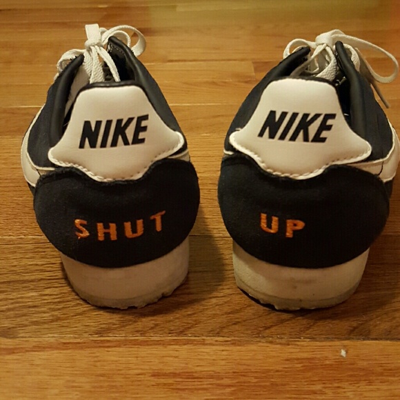 Lightly-worn Nike Navy/White With Orange Accent - Picture 3 of 4