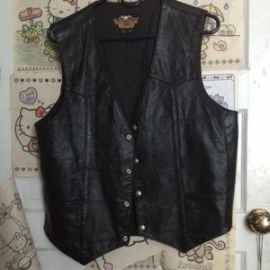 Leather Harley Davidson Vest