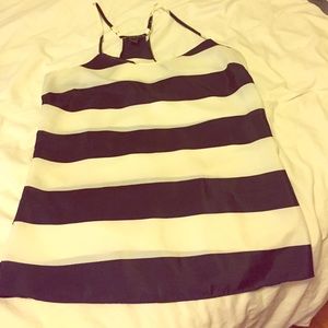 J.Crew nautical striped racetrack cami