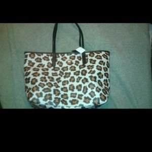 NWT Ocelot/Leopard print Coach Tote