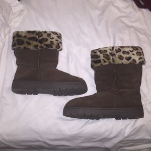 Witty Leopard Genuine Suede Uppers