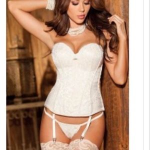 Sexy white corset