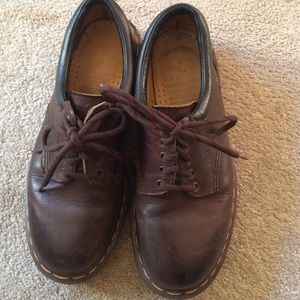 Brown doc martens