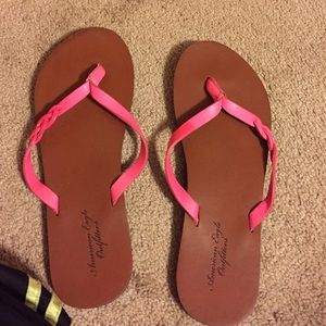 American eagle hot pink sandals