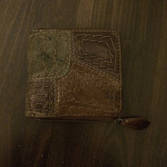 Used brown lucky brand wallet
