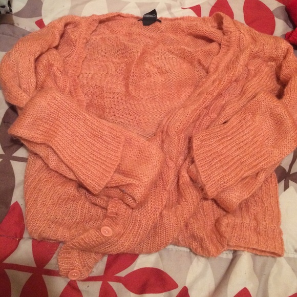 Peach cardigan