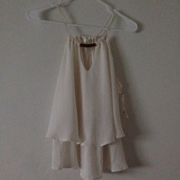White fancy/flowy top - Picture 1 of 3