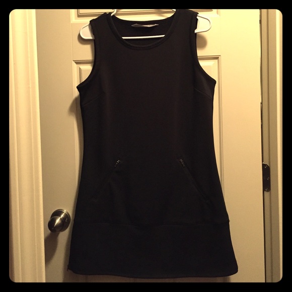 Athleta winter weight black dress