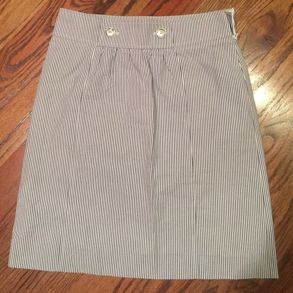 Brooks Brothers Seersucker A-Line Skirt