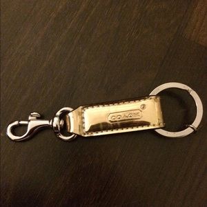Gold coach keychain