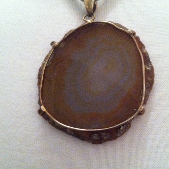 Anthropologie Natural geode necklace - Picture 4 of 4