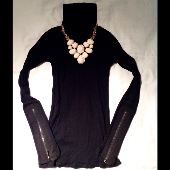 BCBGeneration Black Lightweight Turtleneck