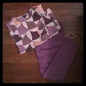 Purple and nude outfit!!!