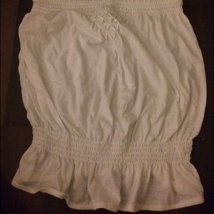 White gap tube top