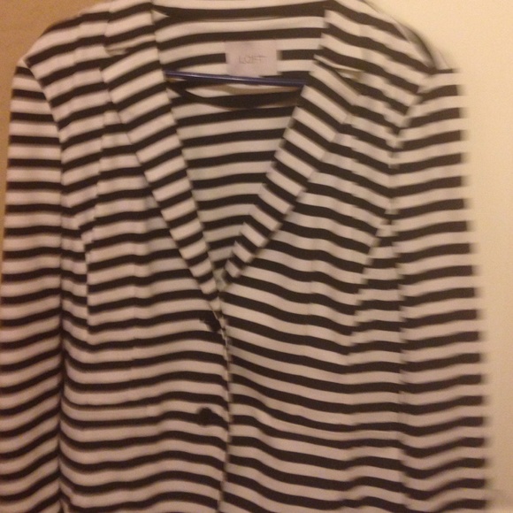 Black and white stripped blazer