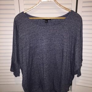 🚨SOLD🚨 BLUE MID SLEEVE TOP