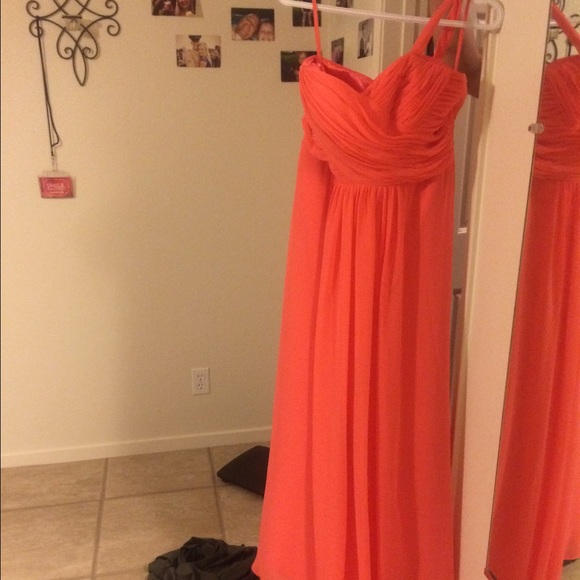 Coral gown!