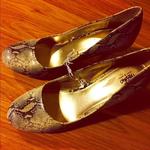 Snake skin heels