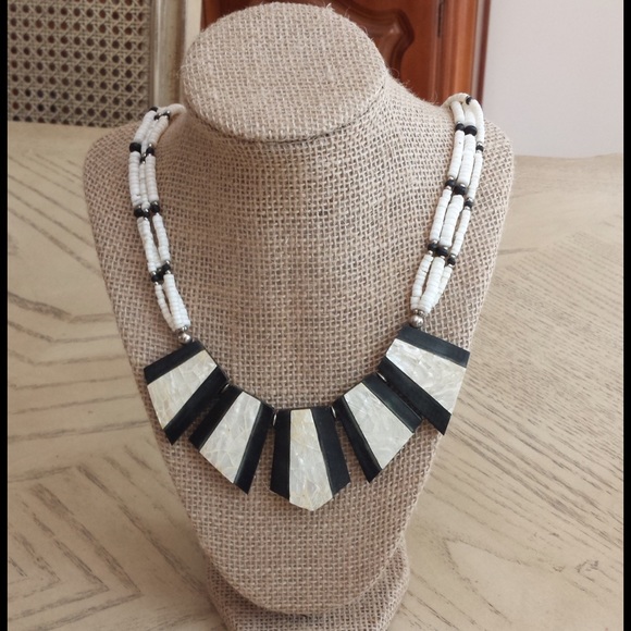 Beautiful Black and White Necklace