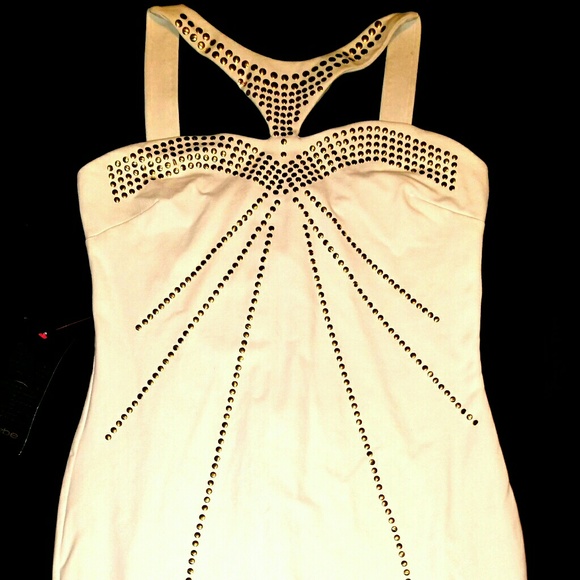 Bebe Chic white party dress