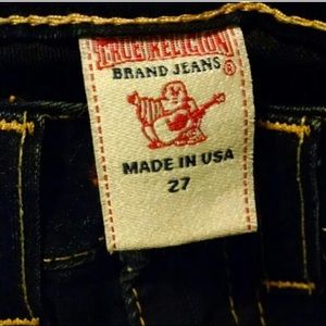 True Religion Jeans - True Religion Dark Wash Sz 27 True Religion Jeans - True Religion Dark Wash Sz 27
