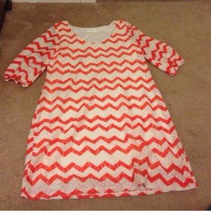 Orange dress and tank top