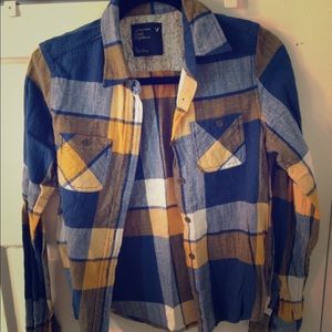 American Eagle Outfitters plaid flannel shirt.