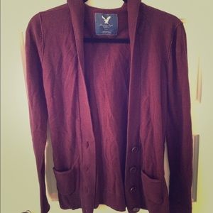 American Eagle Outfitters hooded cardigan.