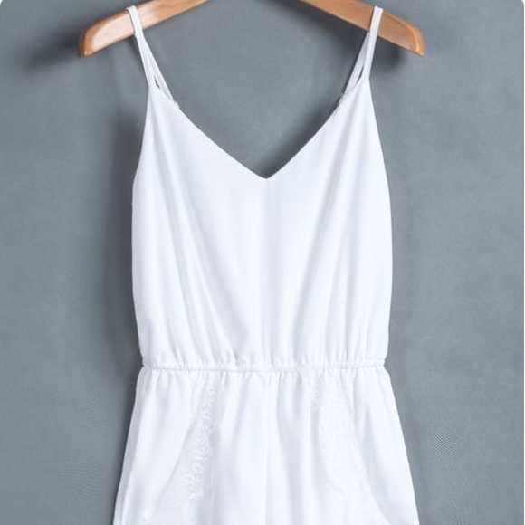 White Lace Romper