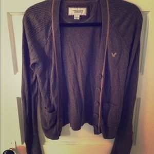 American Eagle cardigan.