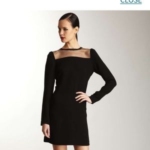 DVF black cocktail dress