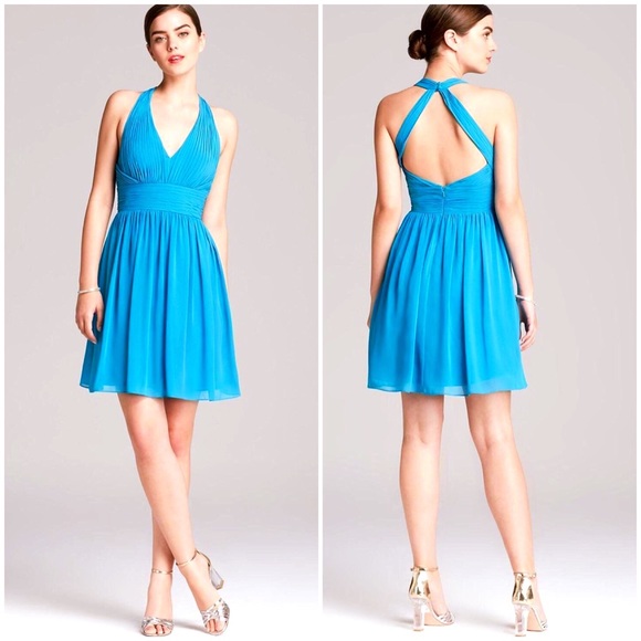 PLEATED CHIFFON FORMAL/SEMI FORMAL DRESS - Picture 1 of 4