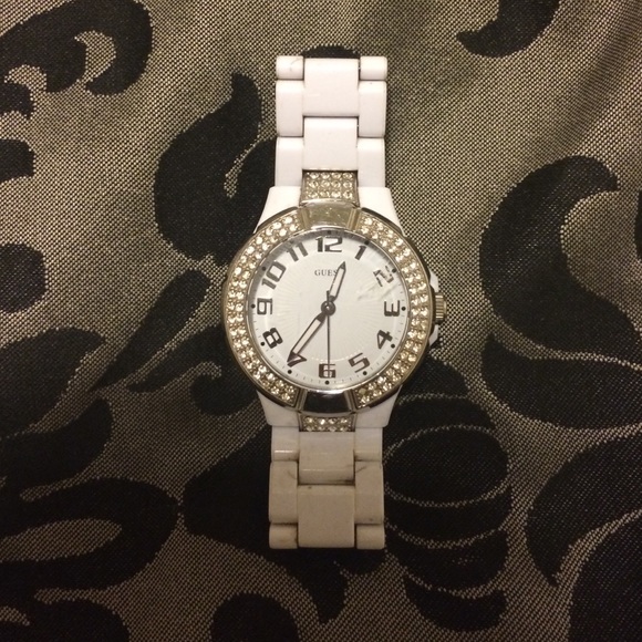 Woman's white Guess Watch