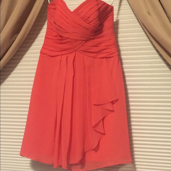 Coral bridesmaid dress