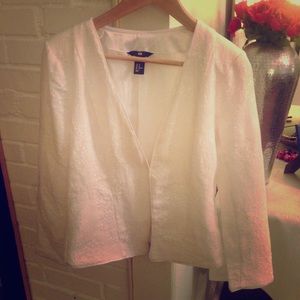 H&M white sequin blazer